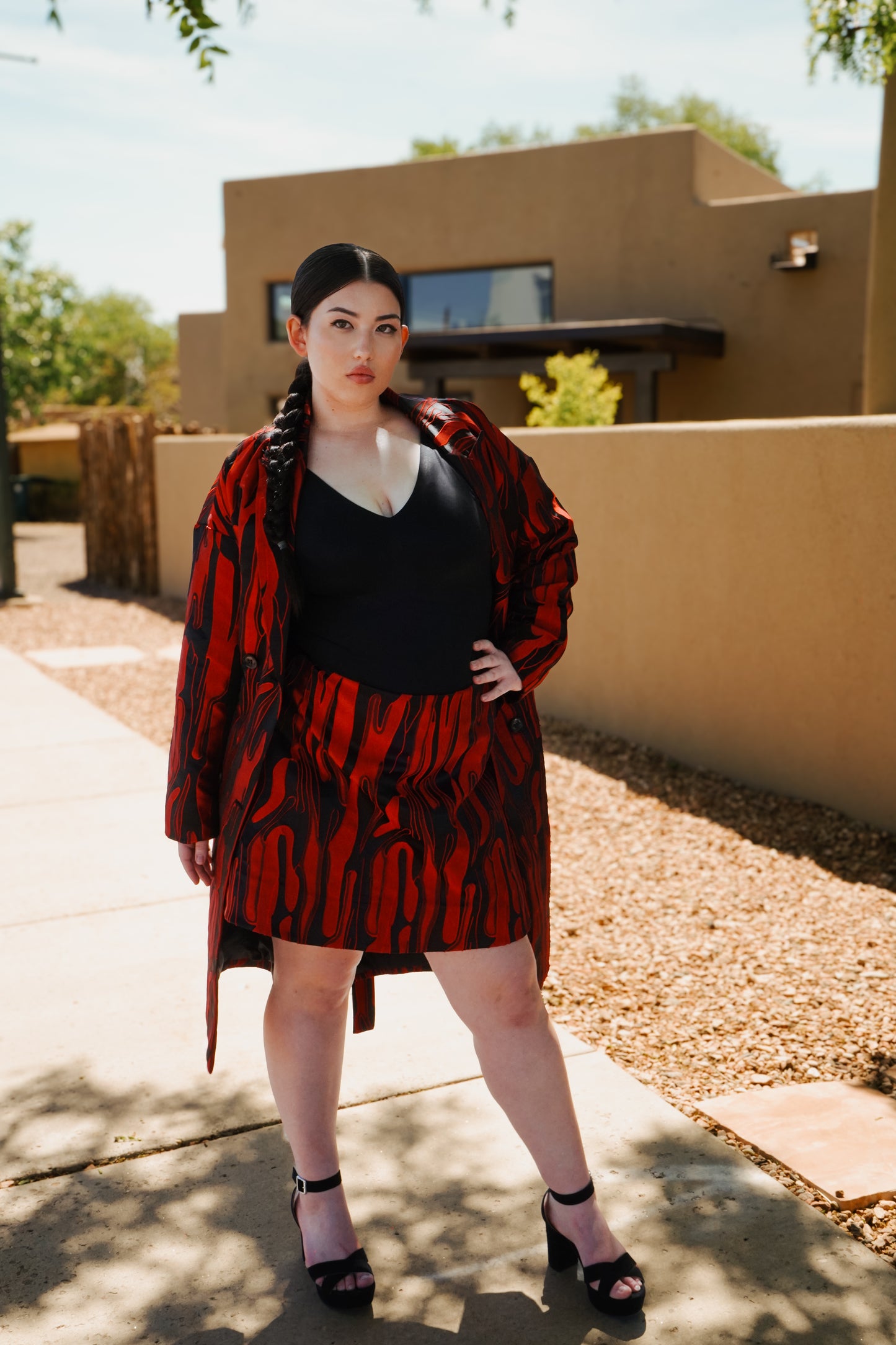 Brocade Trench Coat (Pre-Sale)