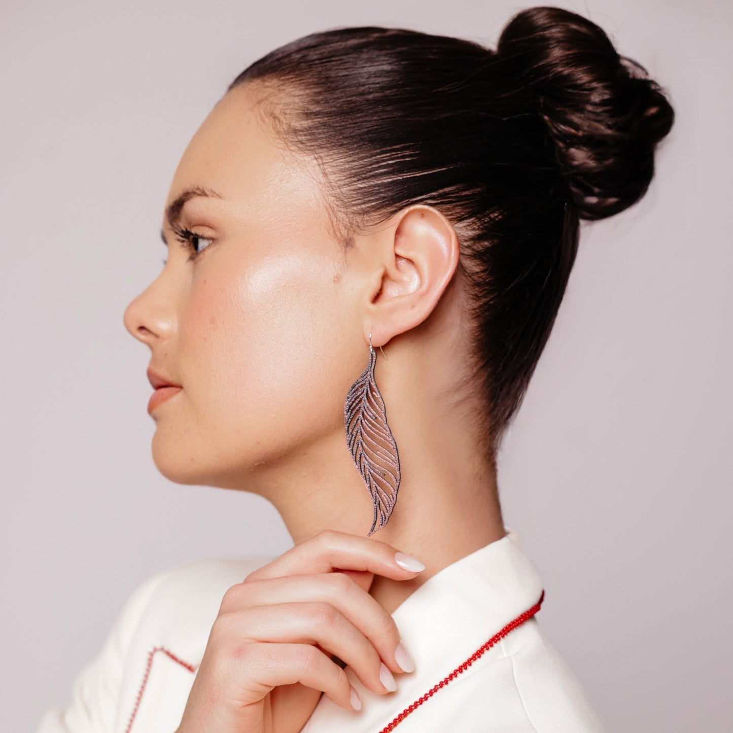 Large Feather Earrings