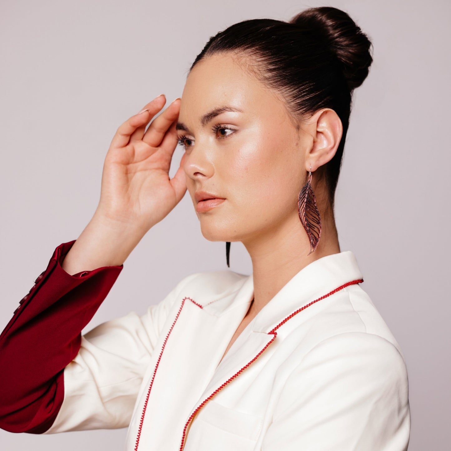 Large Feather Earrings