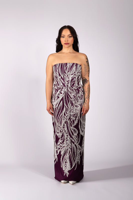 Alkaline Strapless Beaded Gown (Pre-Sale)