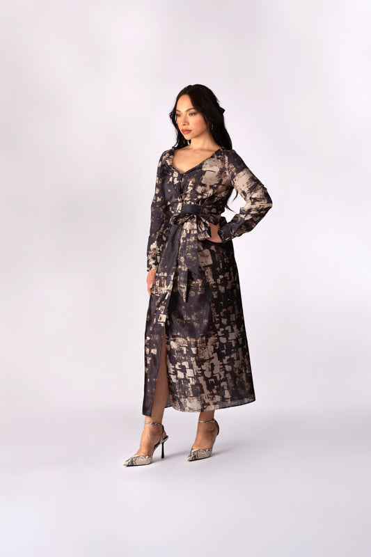 Alkaline Silk Wrap dress (Pre-sale)