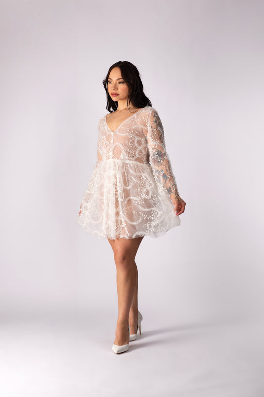 Alkaline White Tulle Dress (Pre-sale)