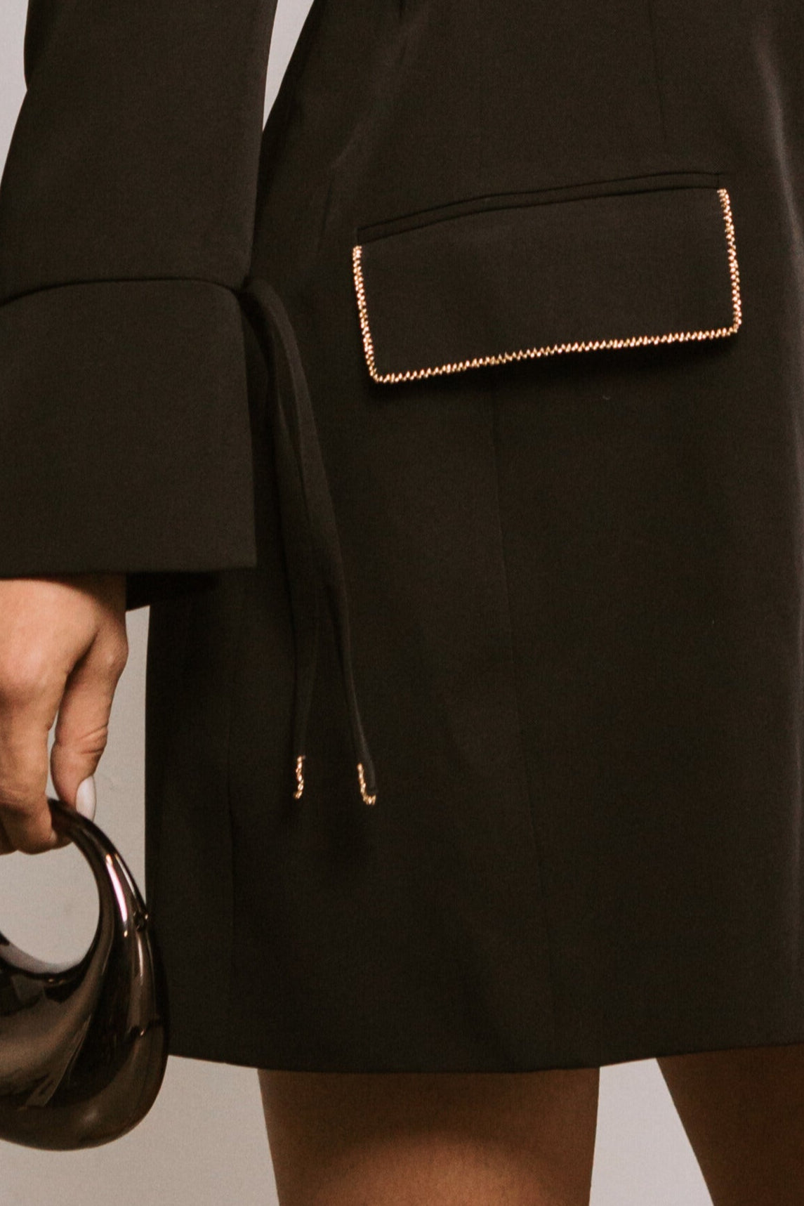Zip Front Blazer Dress