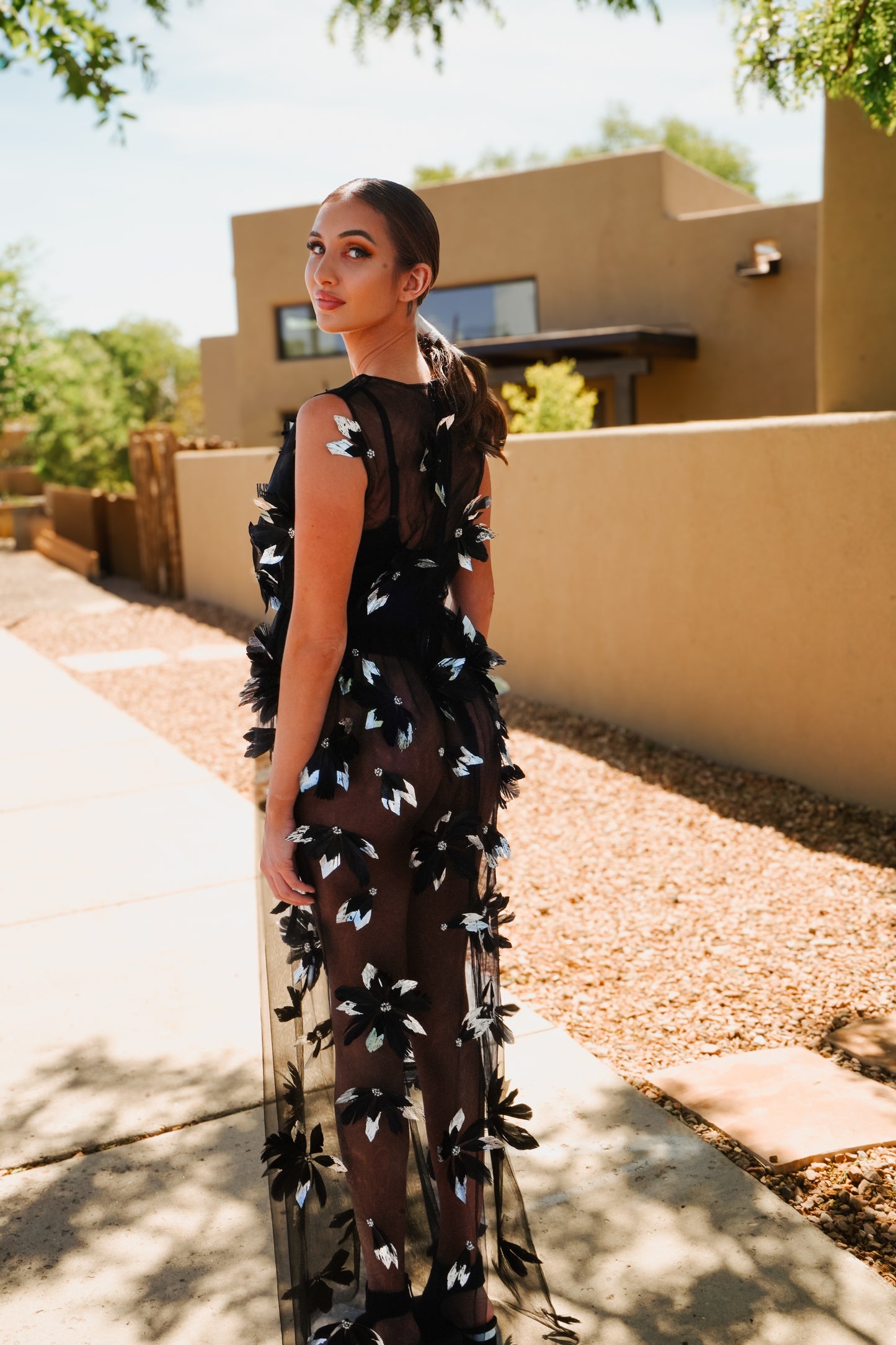 Feather Floral Maxi Dress (Pre-Sale)