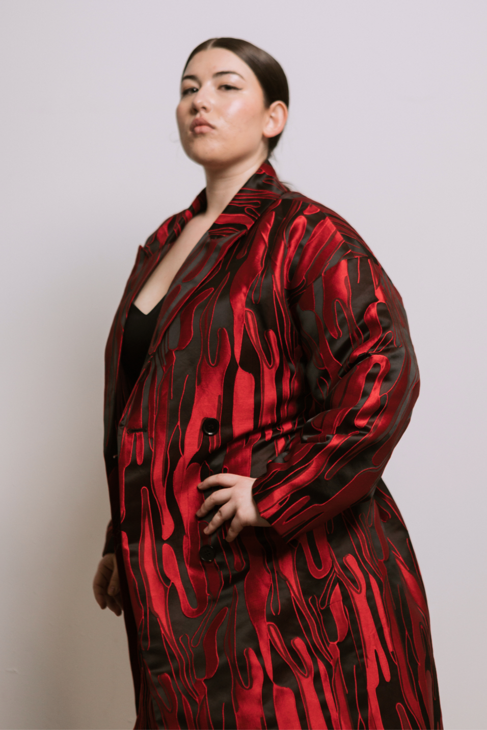 Brocade Trench Coat