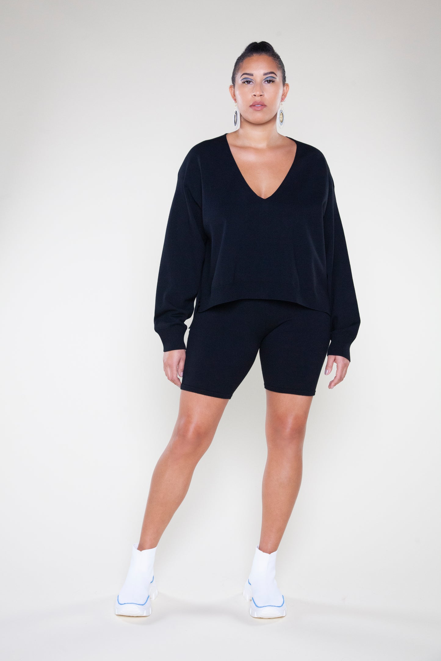 Knit V Sweater