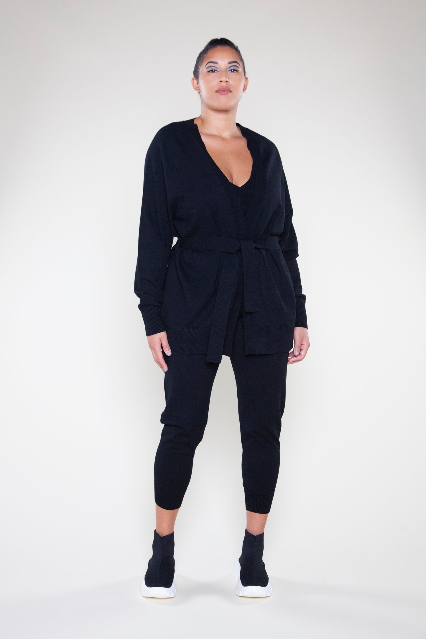 Knit Belted Cardigan