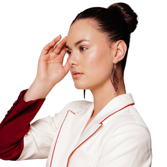 Large Feather Earrings