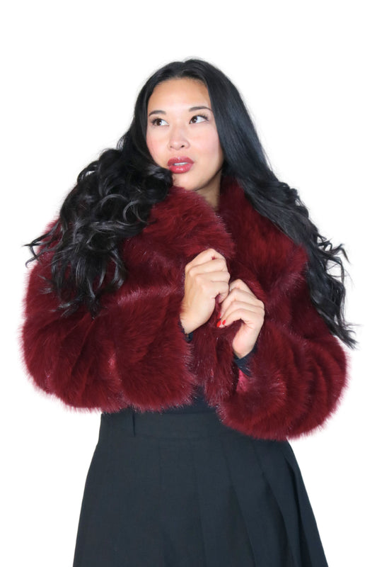 Cropped Fur Jacket