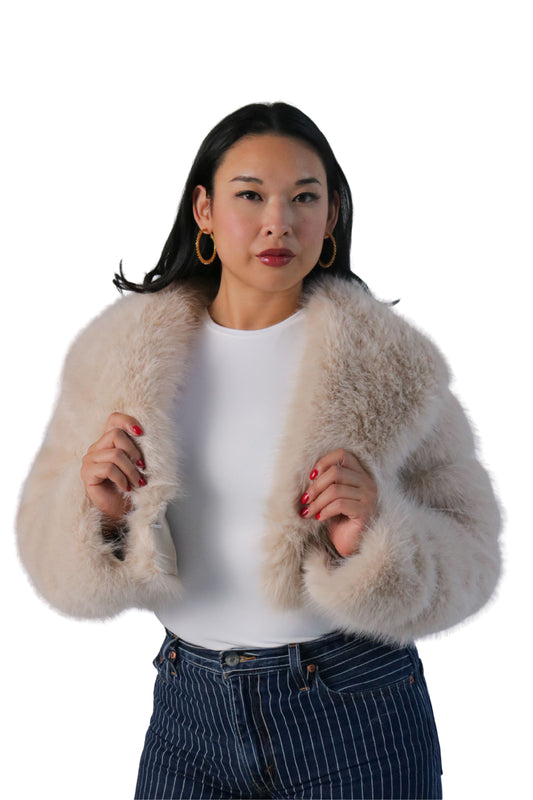 Cropped Fur Jacket
