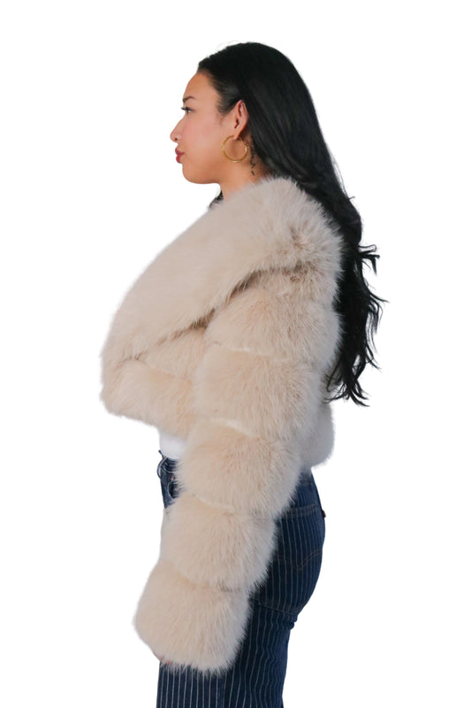 Cropped Fur Jacket