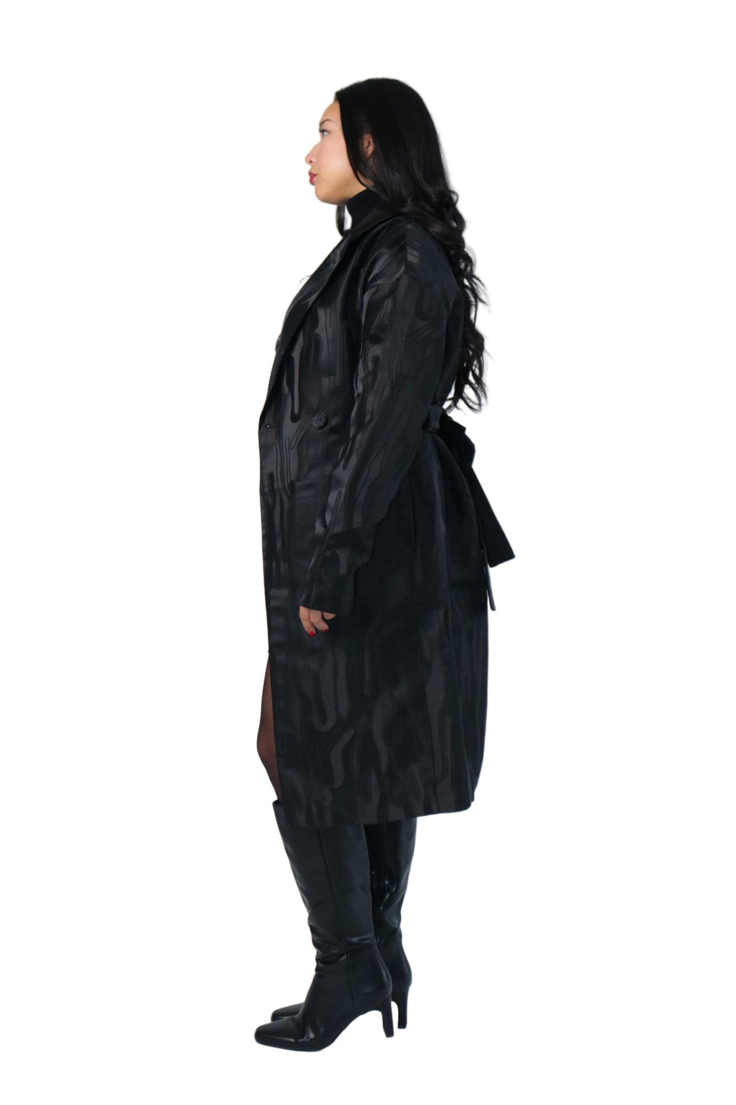 Brocade Trench Coat