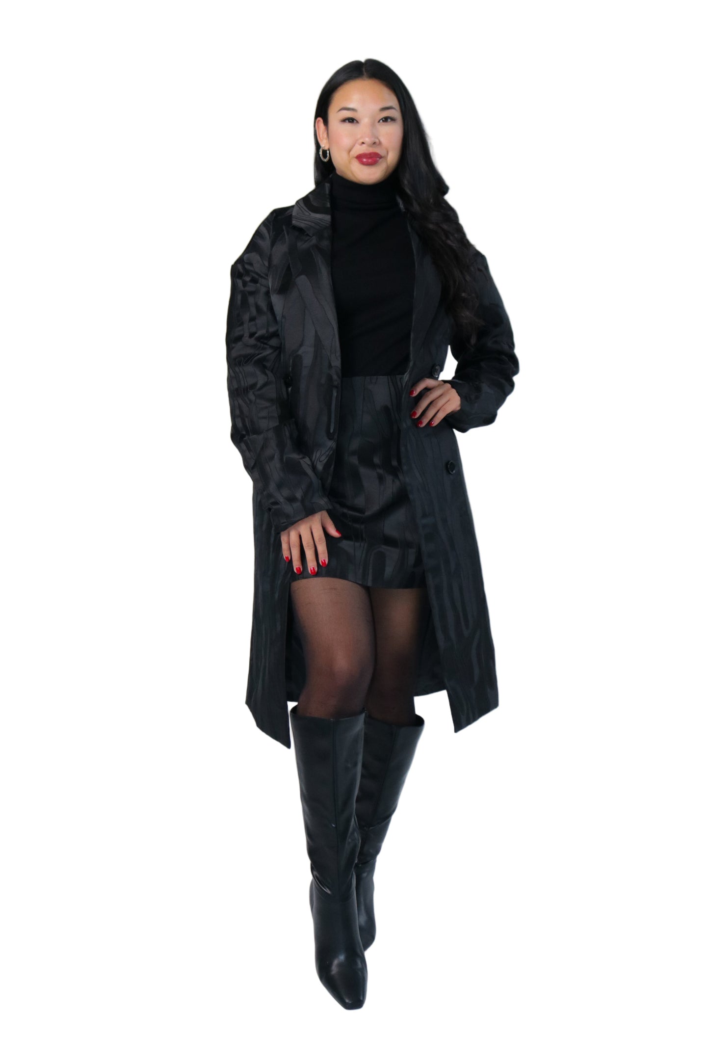 Brocade Trench Coat