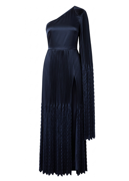 Asymmetrical Pleated Gown (Pre-Sale)