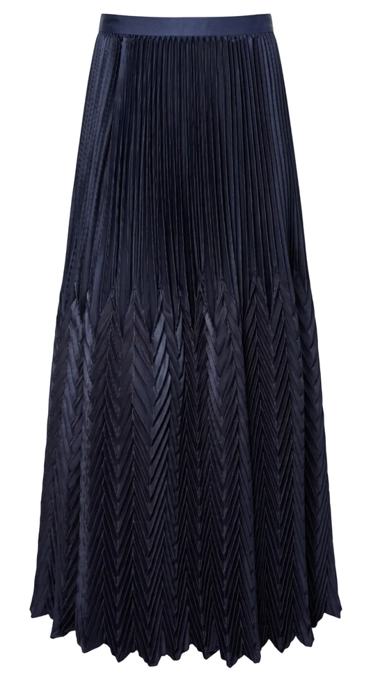 Pleated Maxi Skirt