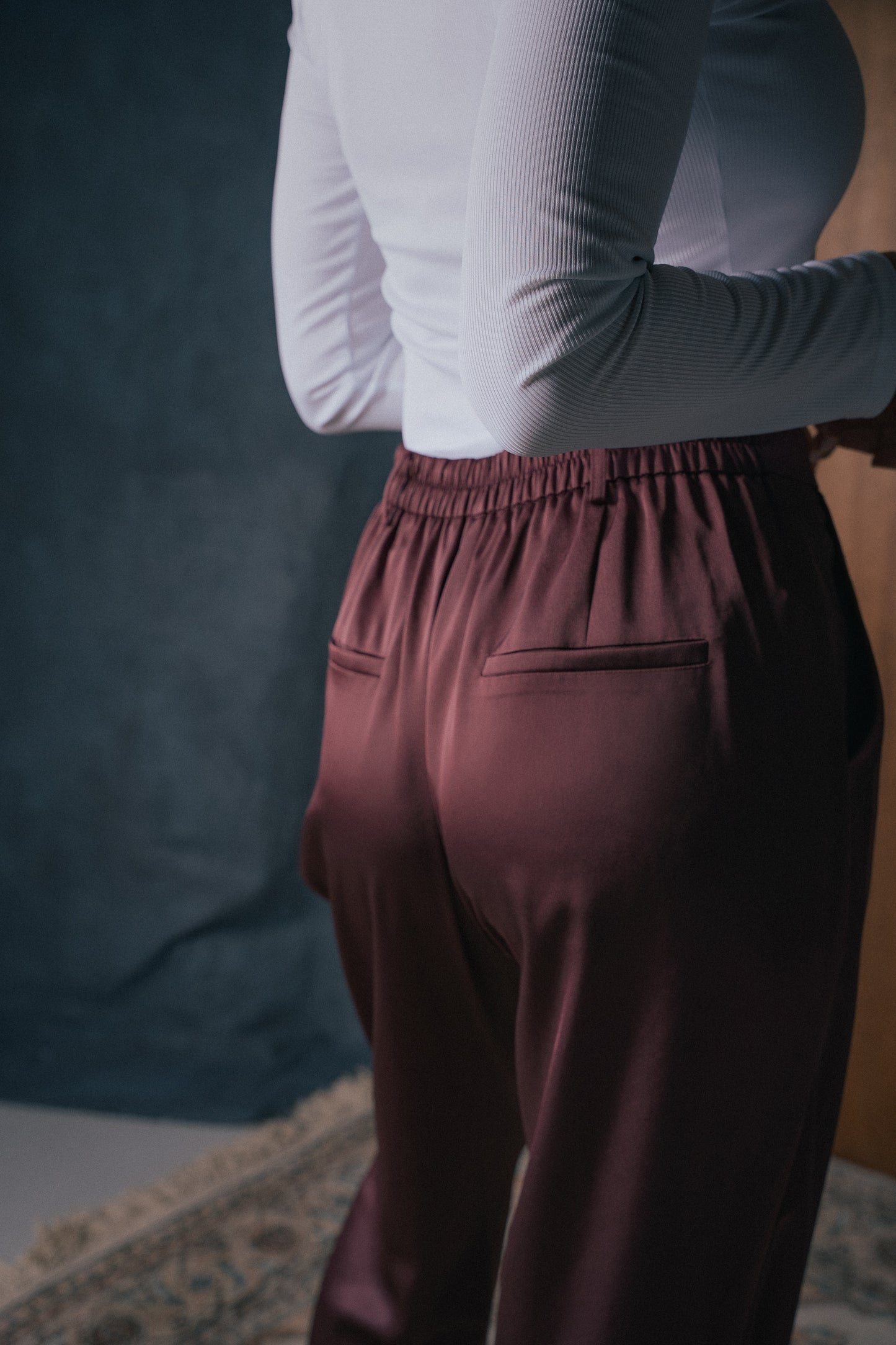 Satin Suit Pants