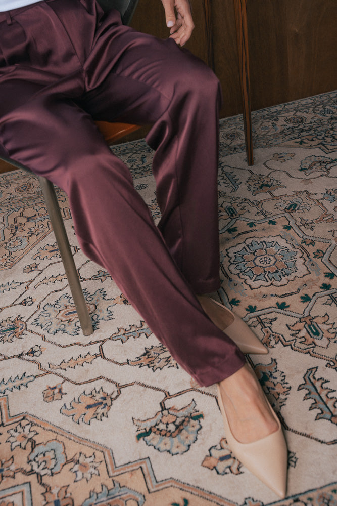 Satin Suit Pants