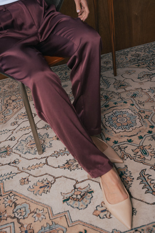 Satin Suit Pants